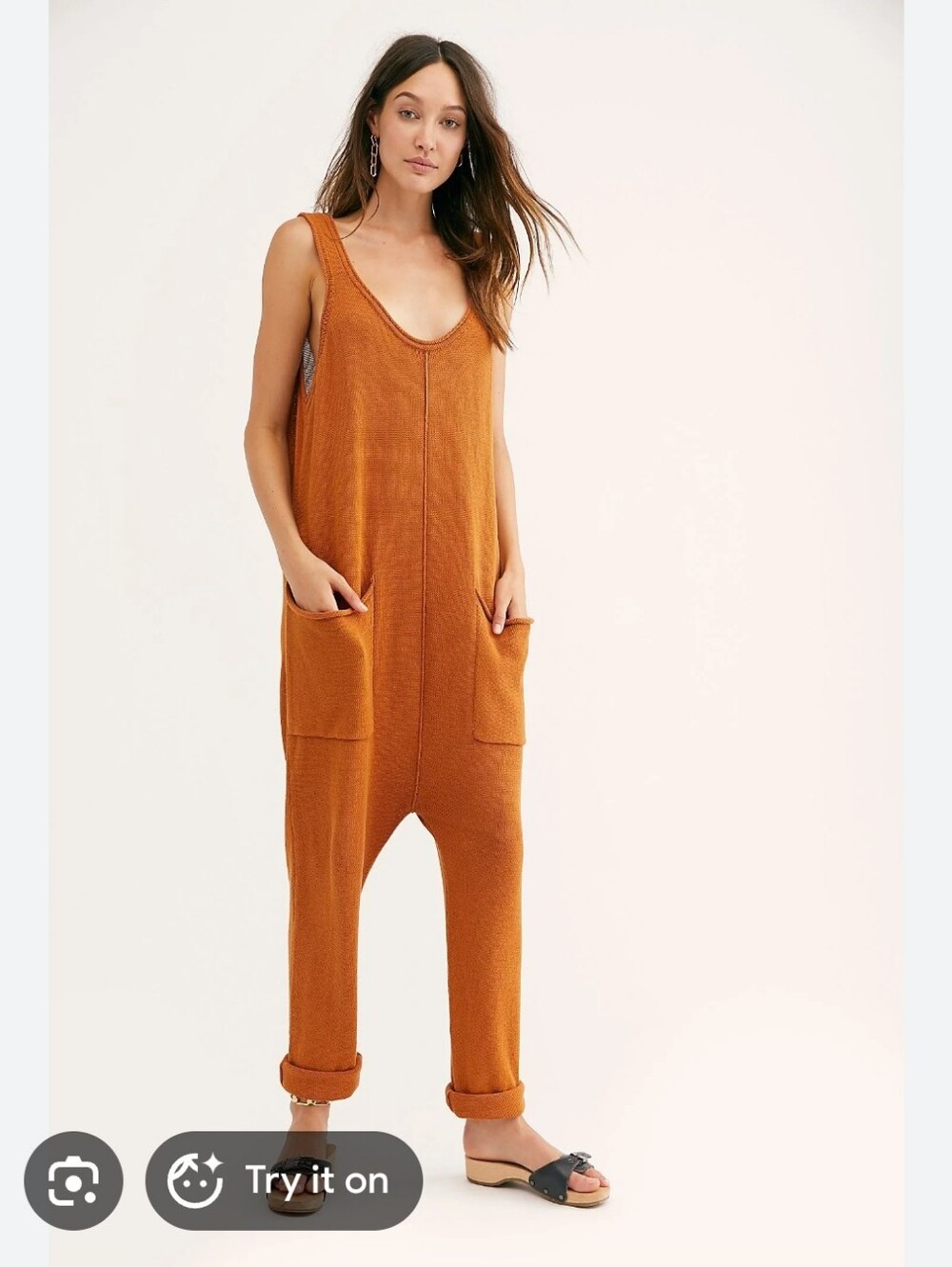 Free People Beach Everson Jumpsuit Medium - Picture 4 of 5